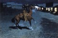 An Arguement with the Town Marshall Frederic Remington cowboy